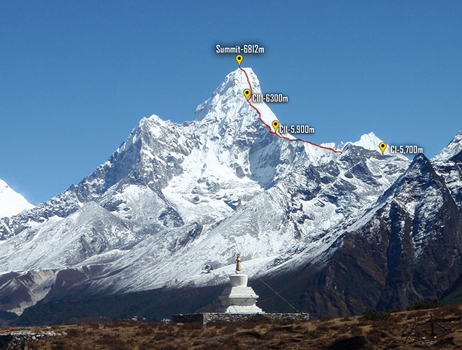 Amadablam and Island Peak Expedition